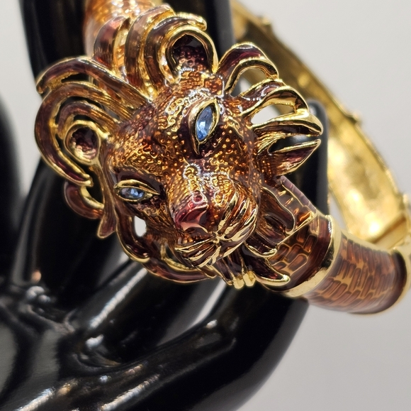 Authentic Rare Vintage Kenneth Jay Lane Clamper Bracelet! - Picture 11 of 12